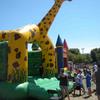 It's not a Fred and Susie event without bouncy houses. I just loved the giant giraffe. Unfortunately, because I'm a dog, I wasn't allowed to go for a jump or two. (I think they were worried that my claws might puncture the floor and deflate the giraffe.) It would have been fun to try though!